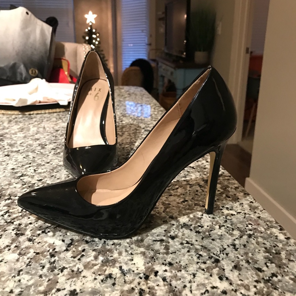 Black Patent Leather Heels